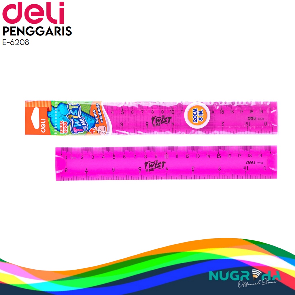 

Penggaris Lentur Deli 20cm 6208