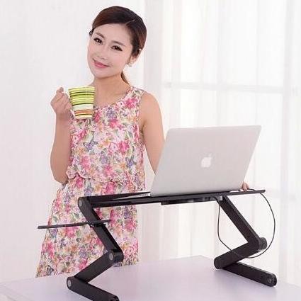 Meja Laptop Aluminium Meja Portable Meja Kecil Komputer Bakesonalities