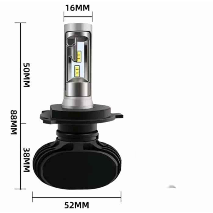 BOHLAM LAMPU LED HEADLIGHT LAMPU DEPAN MOBIL H4 4000 LUMENS