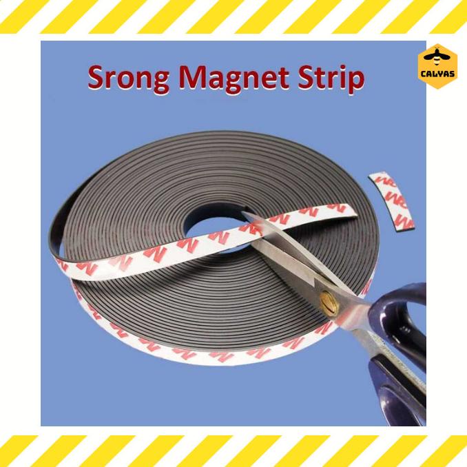 

HOT SALE Lakban Sticker Magnetic Magnet Strong Tape Self Adhesive 1M