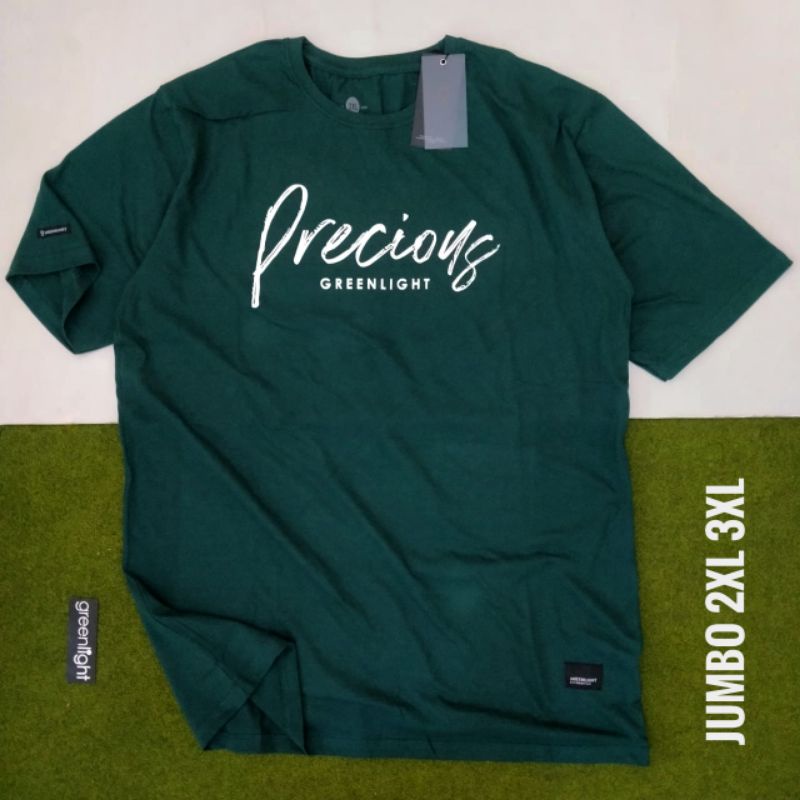 (BAYAR DITEMPAT) KAOS BIG SIZE JUMBO XXL XXXL PRIA T-SHIRT DISTRO GREENLIGHT COWOK FREE STIKER