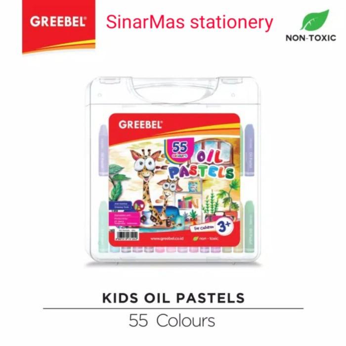 

Terlaris Crayon 55 Warna Greebel / Greebel Oil Pastel 55 Colours Non Toxic