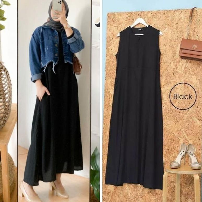 (Bayar Ditempat) Others Gamis Hitam Gamis Modern Abaya Hitam Gamis Remaja Gamis  2022 Abaya Remaja T