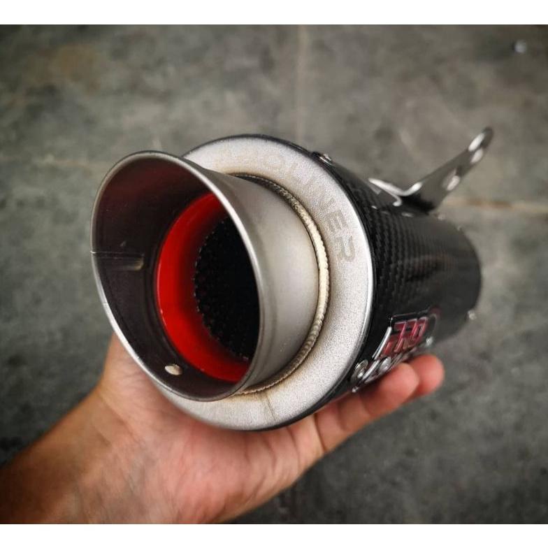 Model Baru knalpot Silincer Pro Liner Carbon PNP untuk Gsx/Ninja250fi/CBR250/R25/R15/Ninja mono/CB15