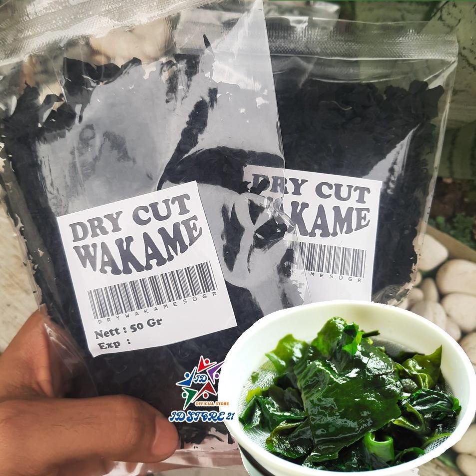 

Grosiran f4F9rDRY WAKAME Rumput Laut Kering │Dried Cut Wakame Import untuk Miso Sup Ramen Udon