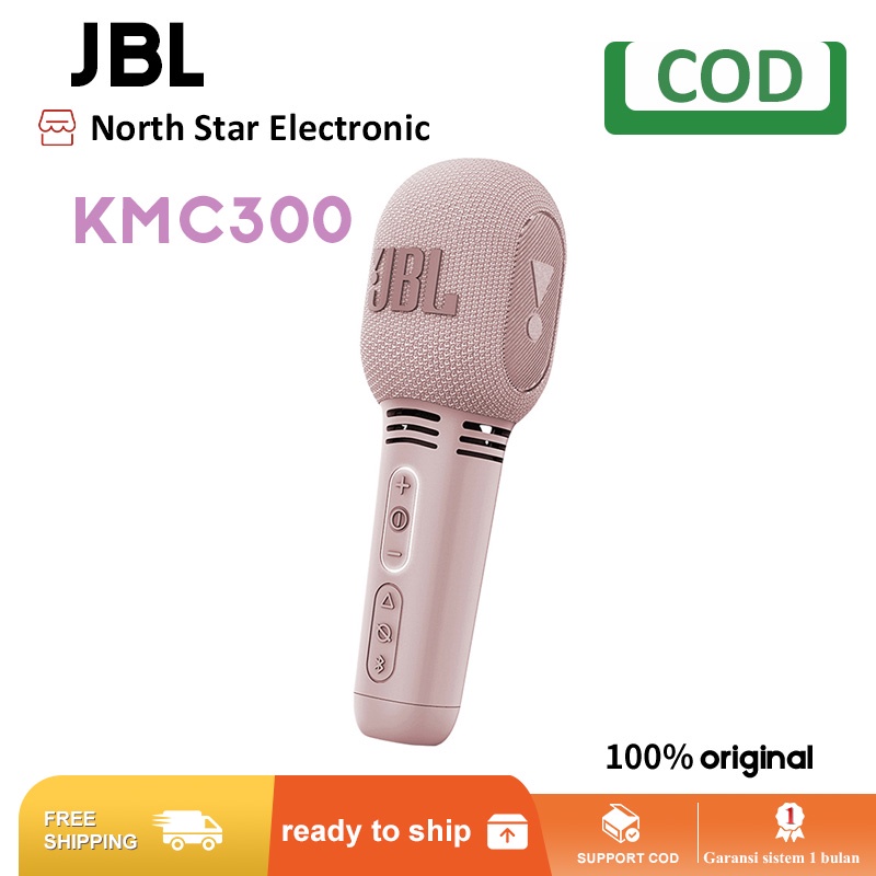 Original JBL KMC 300 Bluetooth Wireless Microphone Handheld Karaoke Mic USB Mini Home KTV For Music Player Singing Recorder Mic