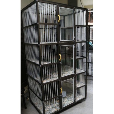 Kandang Hewan Alumunium 3 Tingkat / Kandang Kucing Aluminium / Serbaadaloh32