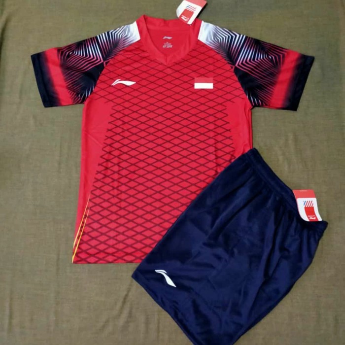 Setelan Baju Badminton/Kaos Badminton Lining L152