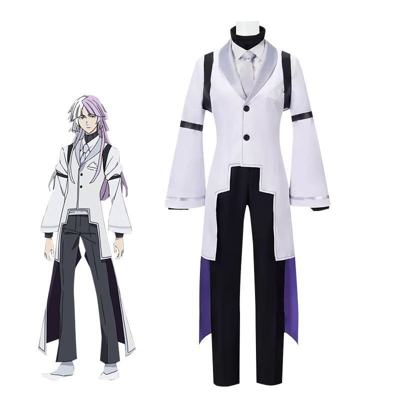 Anime Bungo Stray Dogs 4th Sigma Trench Cosplay Costume Uniform Suit Halloween Outf00