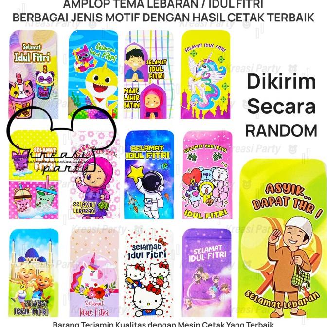 

Hampers Amplop Lebaran / Angpao Lebaran / Amplop Idul Fitri Karakter Medium Pengiriman Cepat