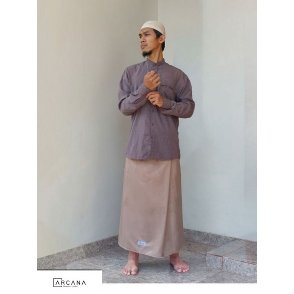 Premium sarung Arcana muslim leader sarung sholat ibadah bahan catoon 100%