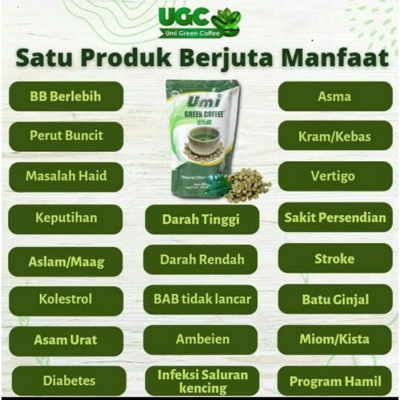 

Umi Green Coffee 100% Original