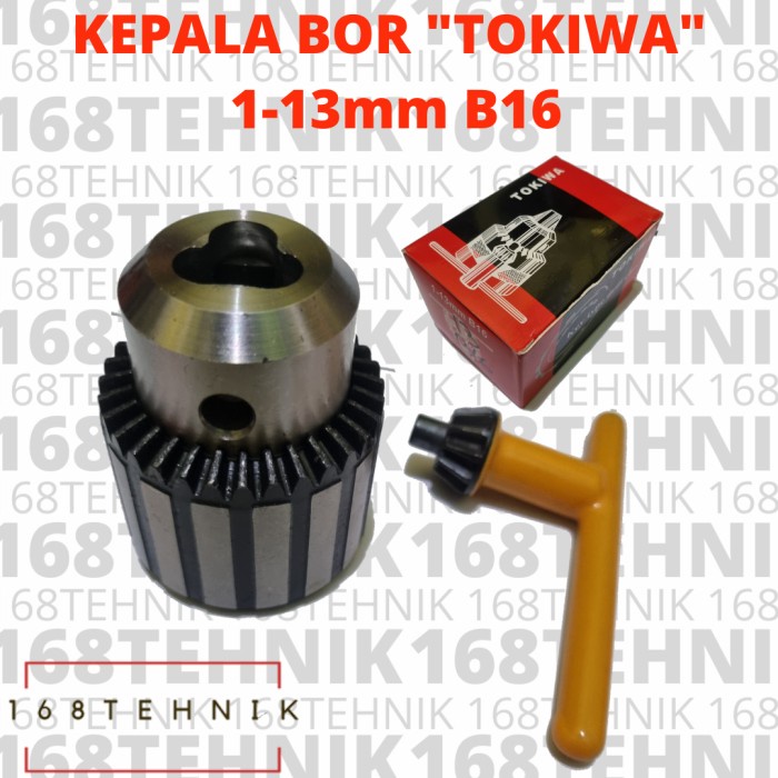 KEPALA BOR 13MM JT6 DRILL CHUCK 1-13MM JT6 TOKIWA / CHUCK BOR 13MM JT6