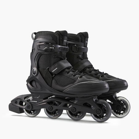 INLINE FIT 100 OXELO Sepatu Roda Fitness Fit100 - Abu-abu INLINE SKATE