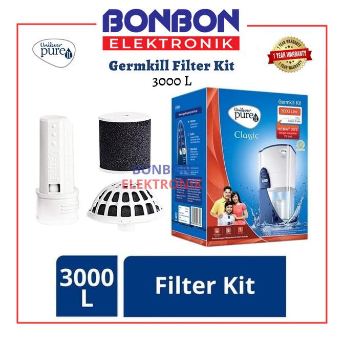 Pure It Refill Germkill Kit 3000 L PureIt Germ Kill GKK Classic 9L