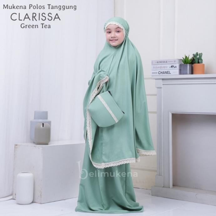 Mukena anak standar tanggung kombinasi tazbiya twotone salwa mukena