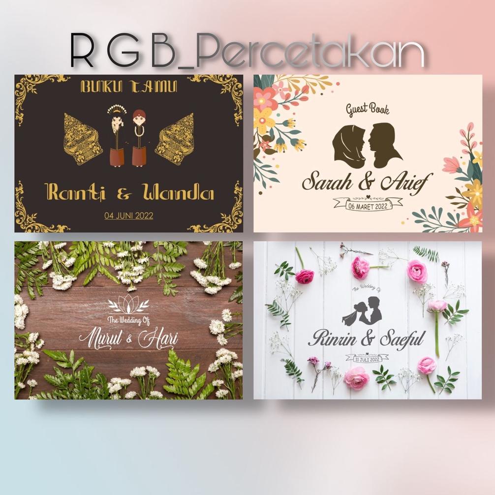 

Berkualitas Buku tamu pernikahan custom nama / Wedding guest book / HARDCOVER ,.
