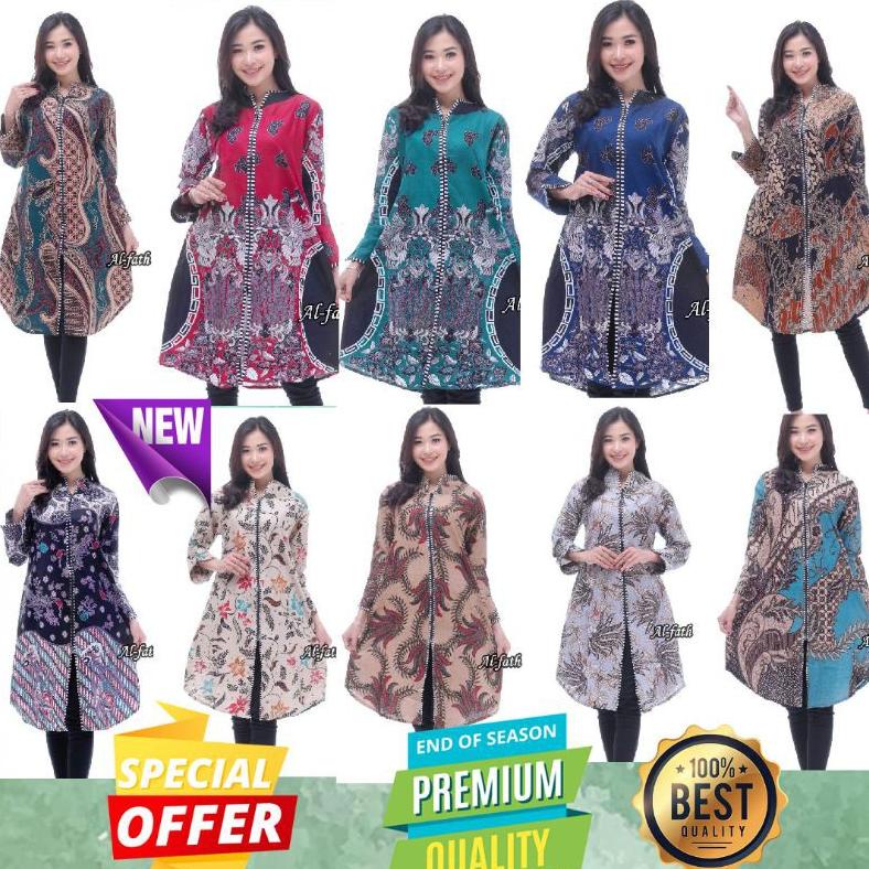 Recomend TUNIK ZEBRA ZIPER RESLETING DEPAN ATASAN WANITA BAJU BATIK WANITA ..