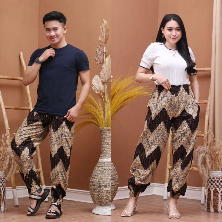 Hot - celana joger batik pria dan wanita unisex 