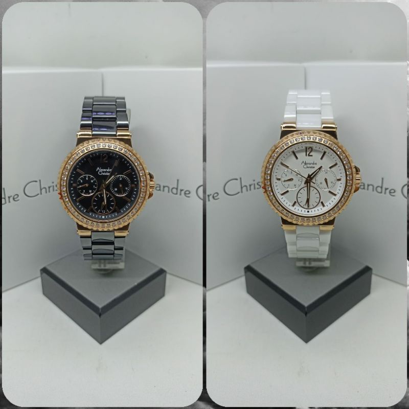 Jam Tangan Wanita Alexandre Christie 2337 AC2337 AC 2337 Tali Keramik