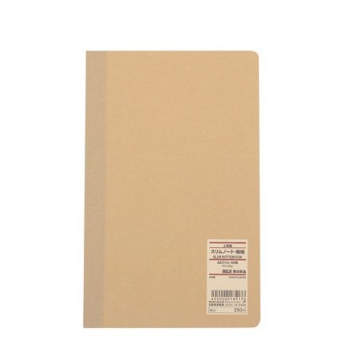 

Terlaris Muji - Hq Paper Slim Notebook Plain A5 40 Sheet Muji Buku Polos