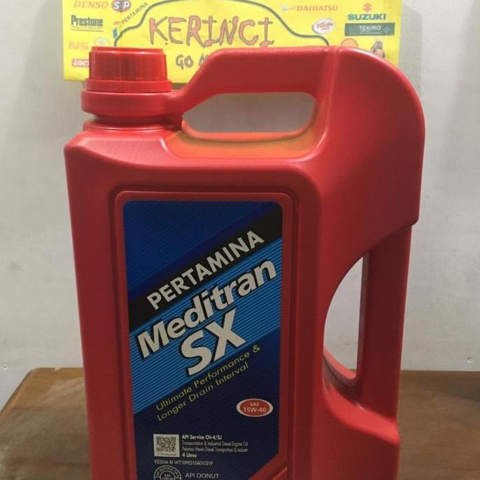 OLI MEDITRAN SX 15W-40 4L GALON PERTAMINA - OLI DIESEL MEDITRAN SX 15W hen