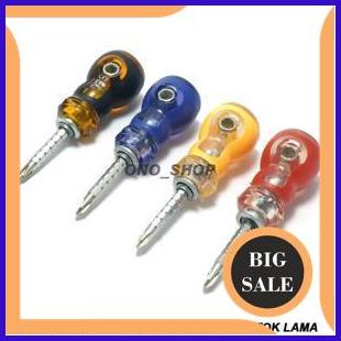 Obeng Bolak Balik Sinseki 11 cm - Stok Lama perkakas 54PR23