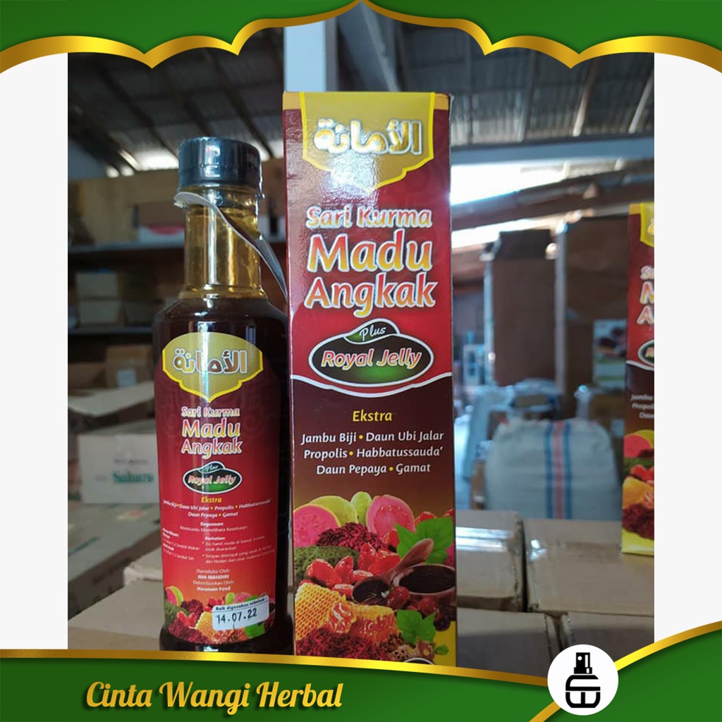 

Sari Kurma Madu Angkak AMANAH Propolis Mampu atas Penyakit DBD Plus Immun infeksi Virus Seperti Bronkhitis Hepatitis Sari Kurma Angkak Madu Kurma Propolis Obat Typus 470 gr BPOM
