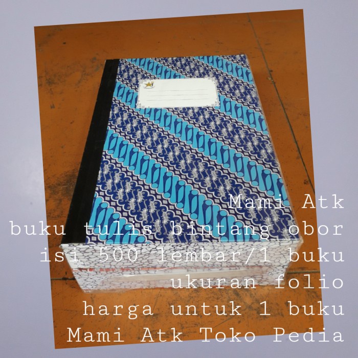 

TERBARU buku tulis besar bintang obor ukuran folio isi 500 lembar /BUKU TULIS SEKOLAH/BUKU TULIS