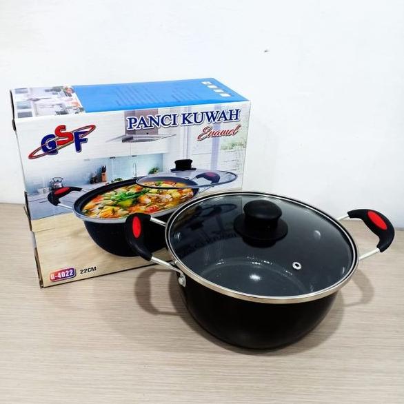monggo] panci kuah enamel 22cm