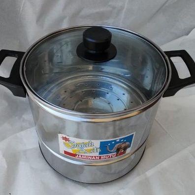 Grosir Baru Dandang nasi/kukus 2kg -2,5kg tutup kaca