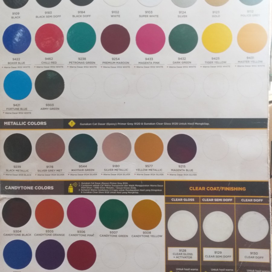 Cat semprot Diton Premium ready semua warna