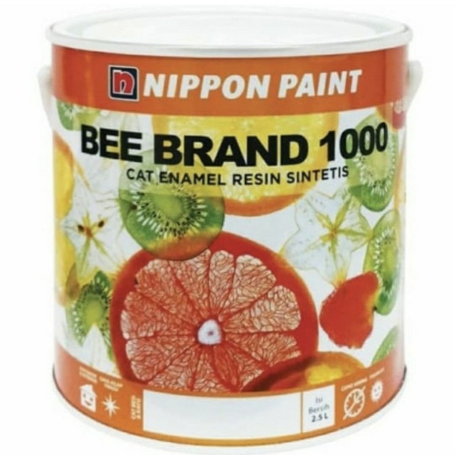 Cat Minyak Kayu Dan Besi Bee Brand 1000 Nippon Paint - Putih