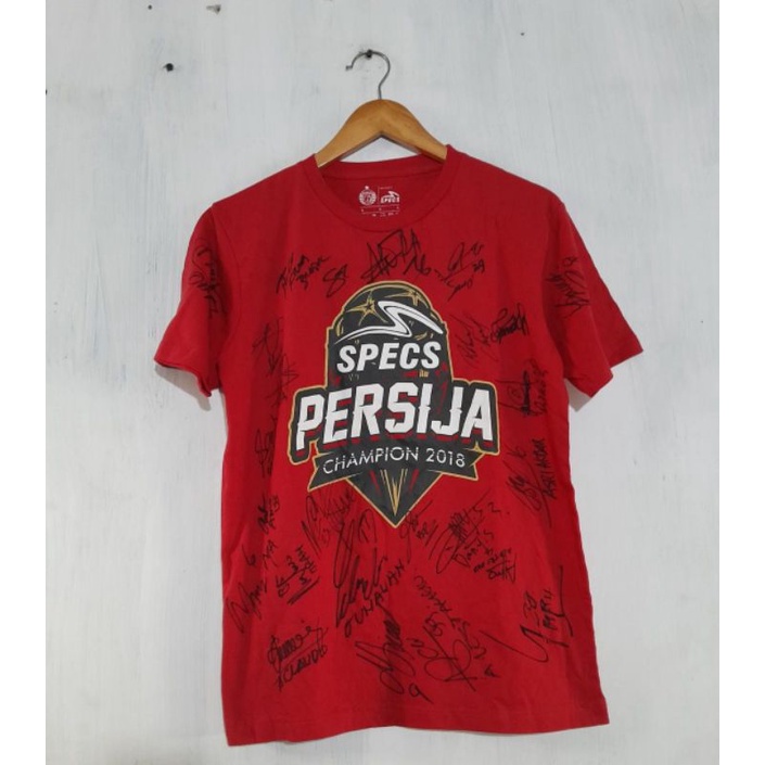 Kaos Persija Champions Piala Presiden 2018 Original Sudah Di Signed