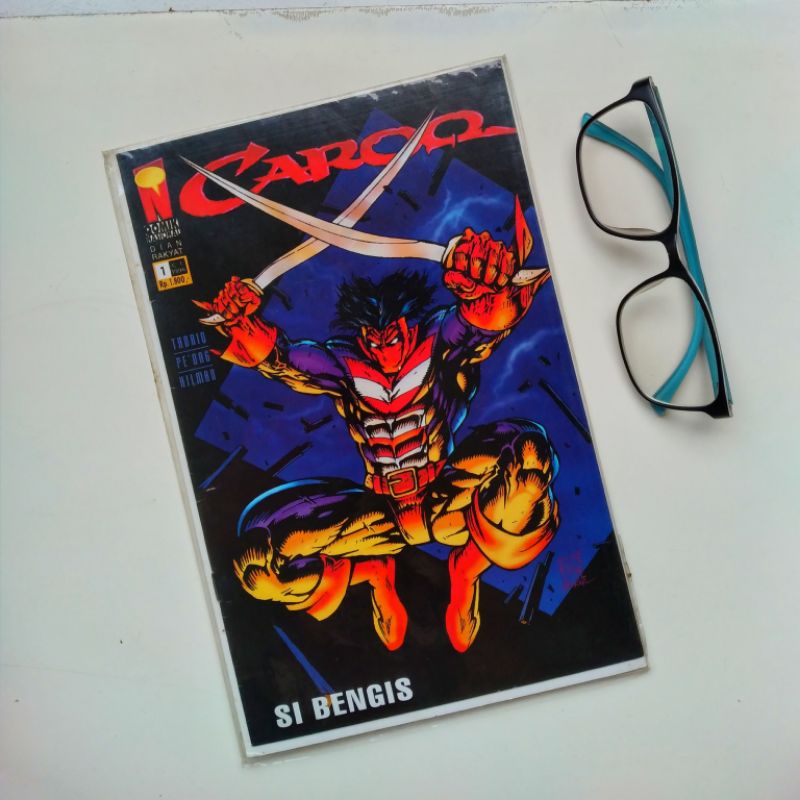Komik cergam Indonesia langka Caroq 1 - Si Bengis - Thoriq Pe'ong Hilman C1 original mulus seperti b