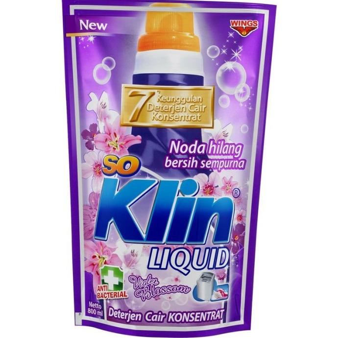 +++++] So Klin Detergent Cair Violet Blossom 800Ml
