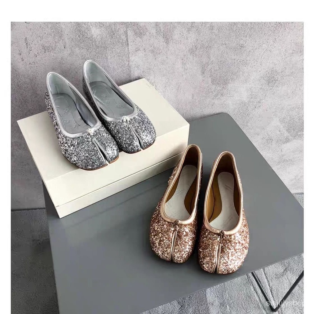 [✅BISA COD] #Sisjuly# Sepatu datar baru wanita / sepatu tunggal wanita busur / sepatu split jempol k