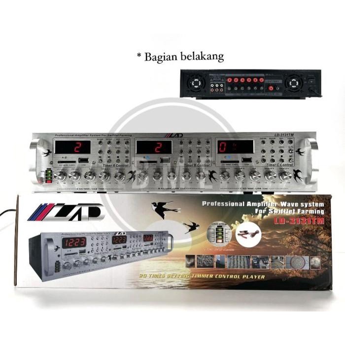 Terlaris Amplifier Ampli Walet Lad Ld 3131Tm 6 Channel Ld 3131 Tm