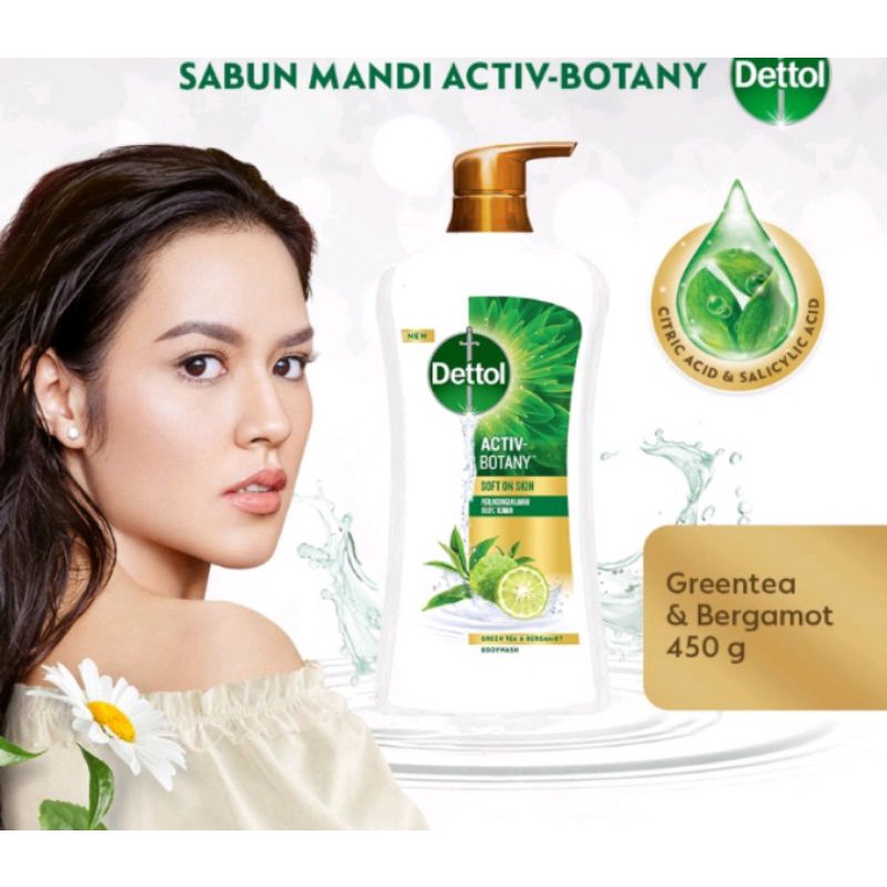 NEW Dettol Activ Botany dan Tropical Splash 410gr Bodywash