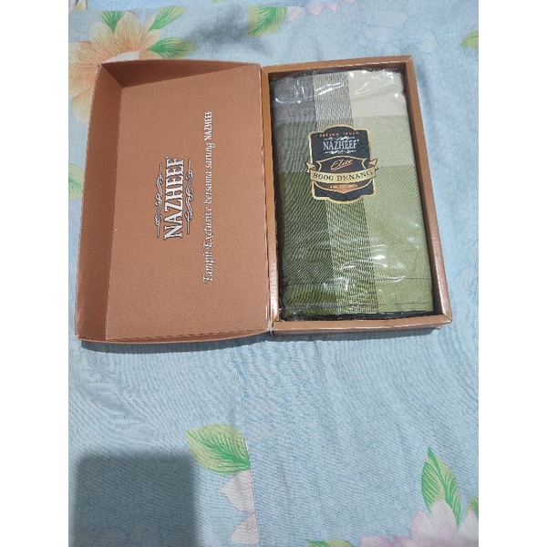 Sarung Tenun Nazheef 8000 Benang Hijau Sage