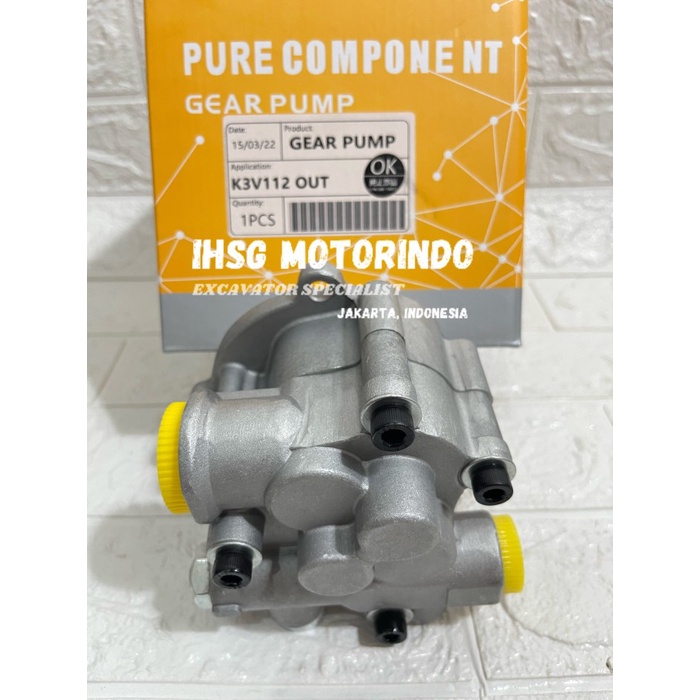 IGMO Charge pump Gear Pump EC210B SH210 SK200 Charge Pump K3V112