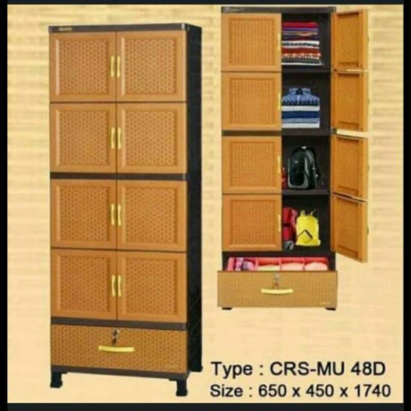 Lemari Plastik Crs Mu 48d Napolly