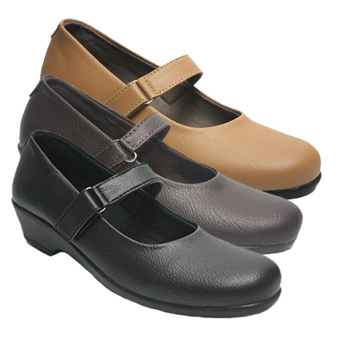 Promo Dr. Kevin Sepatu kerja Pantofel Wanita Formal Shoes 531-016 - Hitam