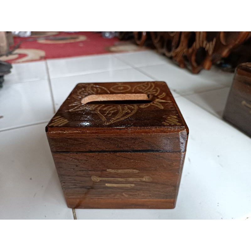 Kotak Tisu Kayu Jati Termurah