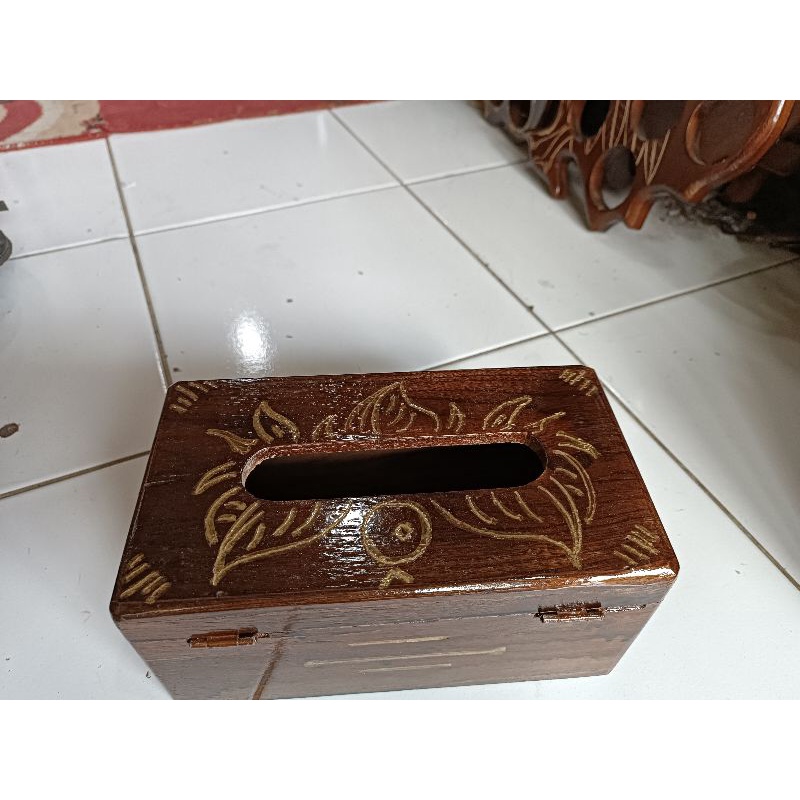 Kotak Tisu Kayu Jati Termurah
