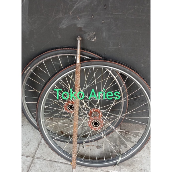 Roda Gerobak Becak Biasa ring 28