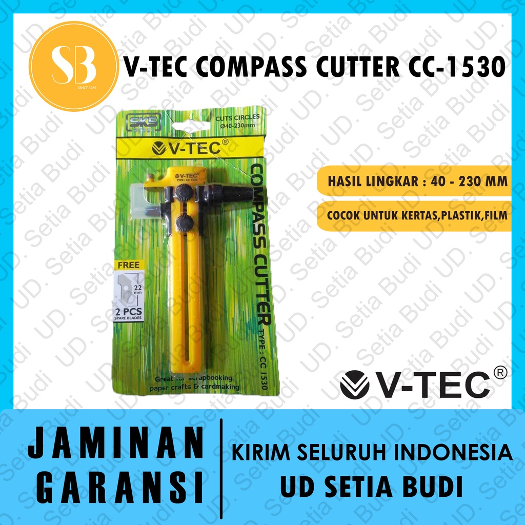 V-TEC Compass Cutter / Circle Cutter CC-1530 / Pemotong Kompas Lingkaran