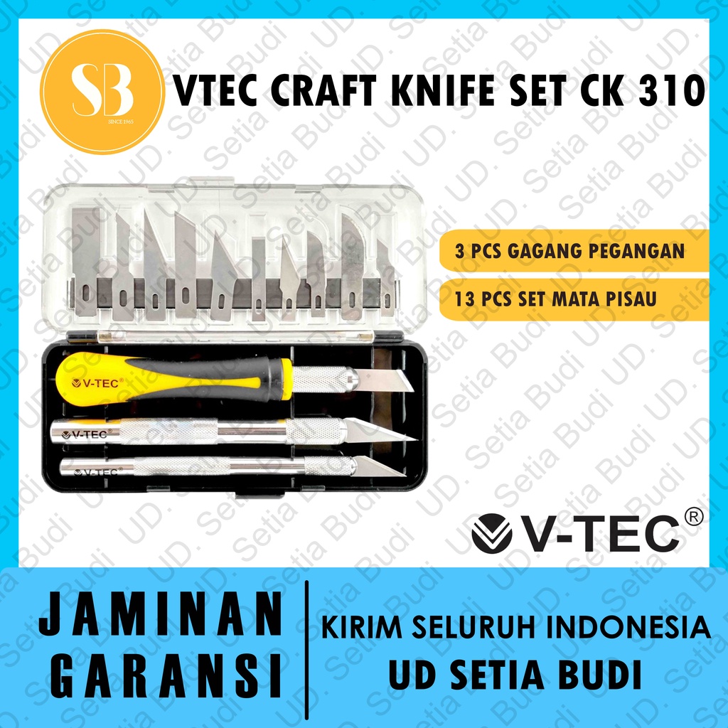 Vtec Craft Knives Set CK 310 Pisau Kriya Vtec CK 310