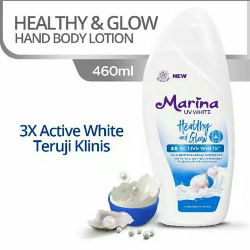 Marina Uv White Biru 460ml