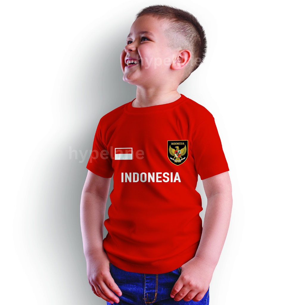 Baju Kaos Anak Kemerdekaan 17 Agustus 1945 Indonesia HUT RI Ke 78 Usia 1 - 10 Tahun - Hypelane Kids